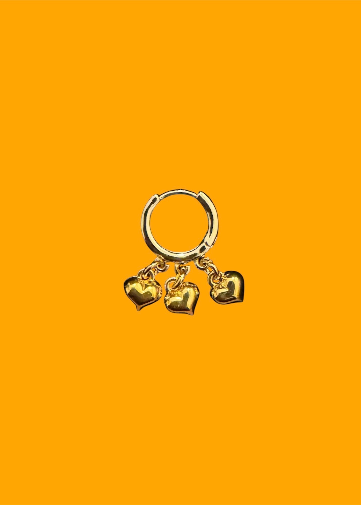 TRIPLE HEART EARRING