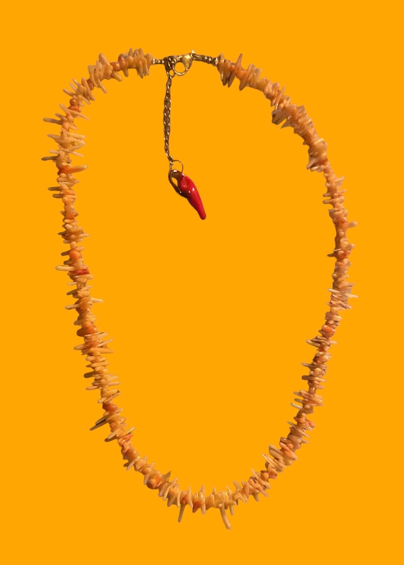 ORANGE STONE NECKLACE