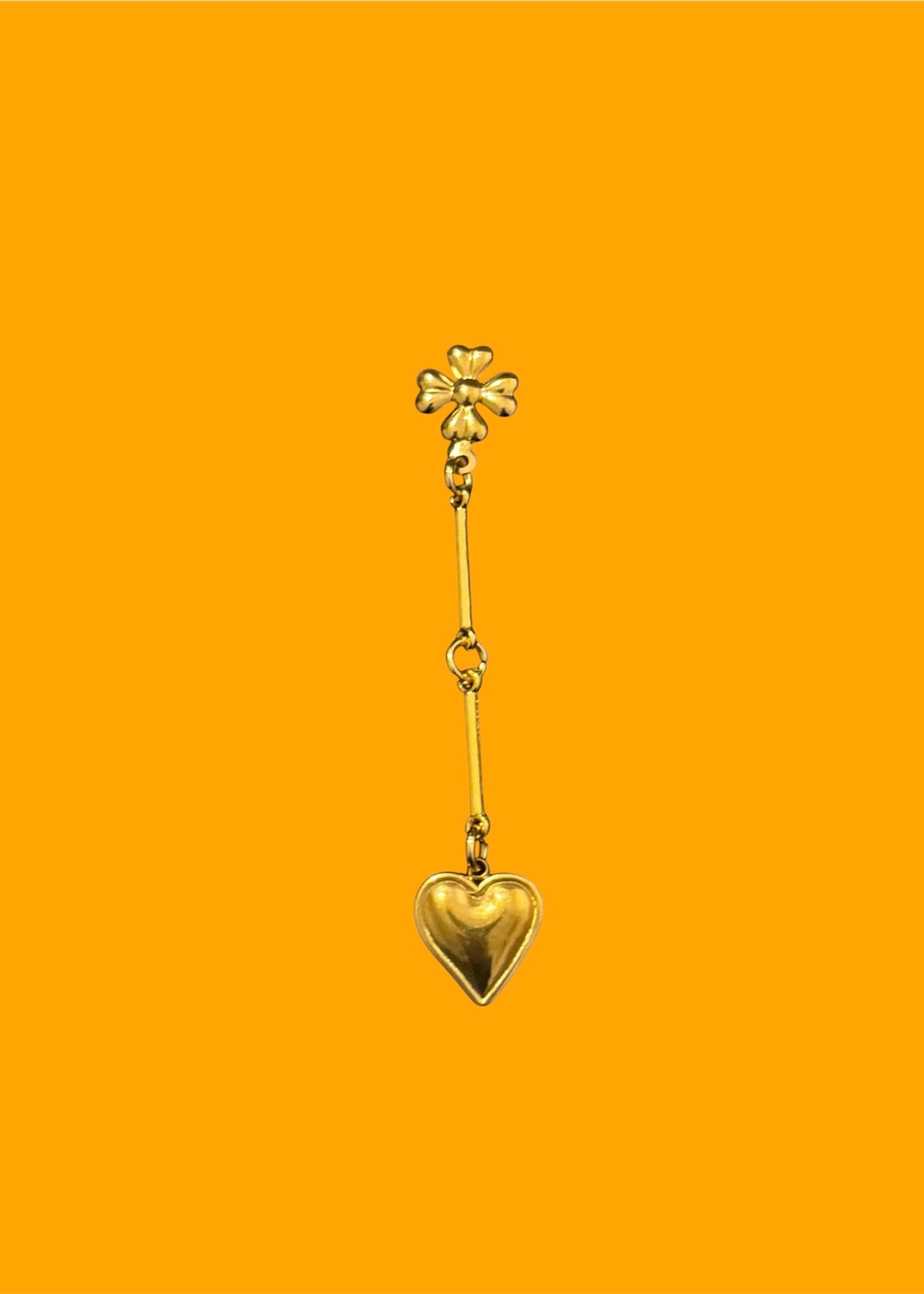 BAR HEART EARRING