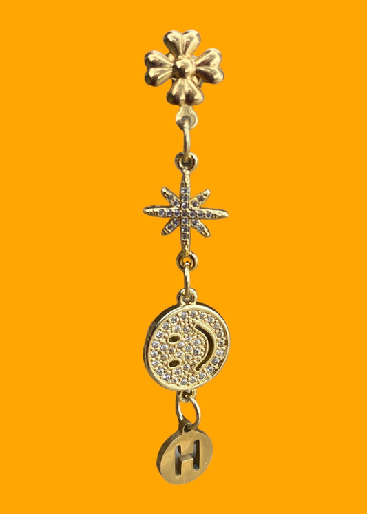 SPARK INITIAL EARRING