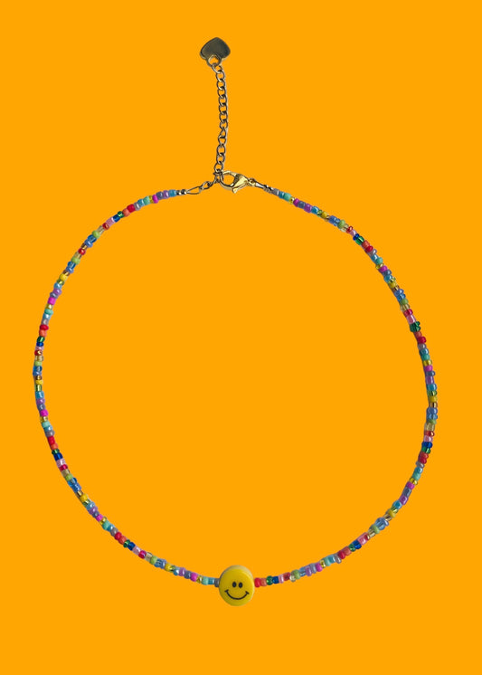 RAINBOW SMILEY NECKLACE